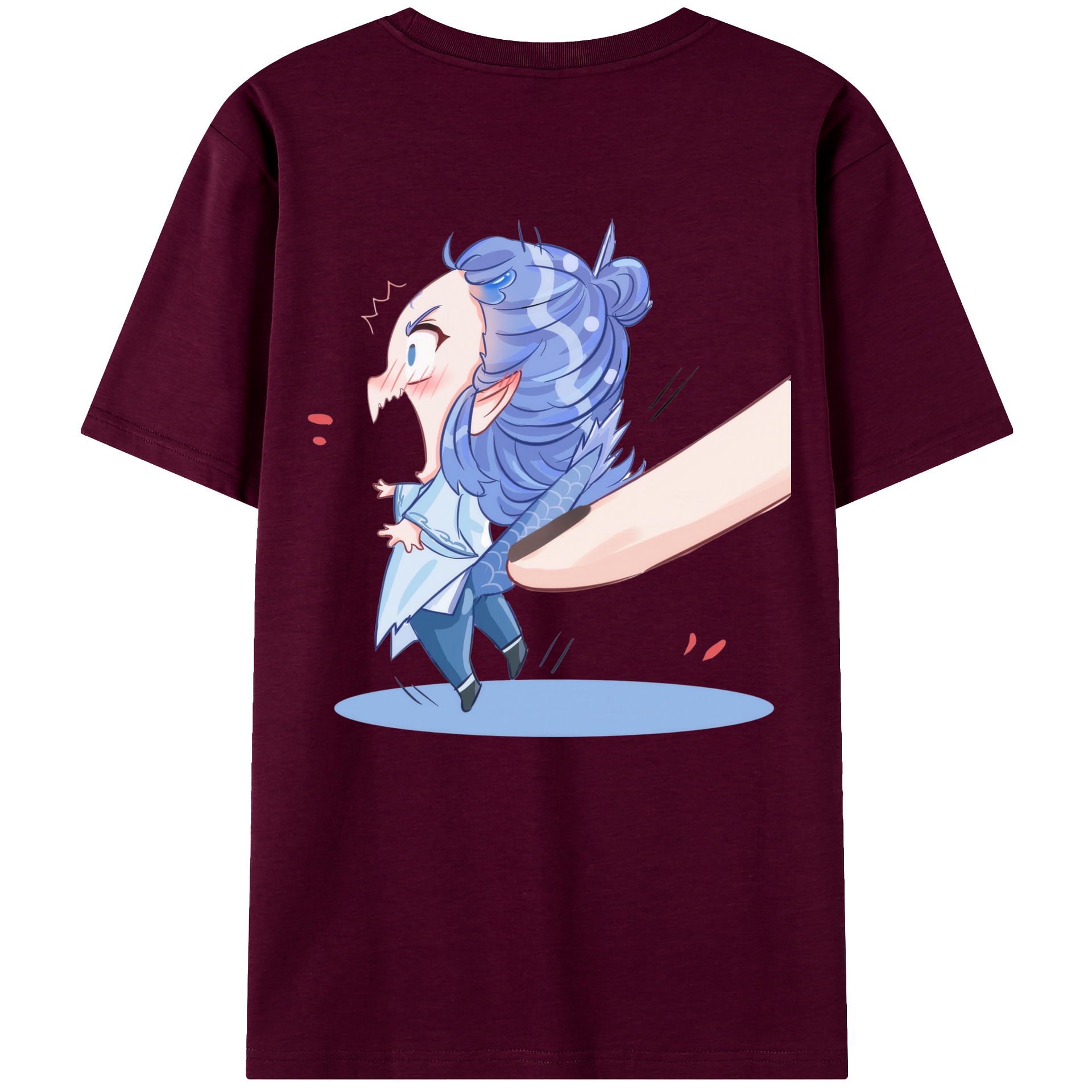 （画像用） Ne Zha 2 ナタ 魔童の大暴れ レディース半袖Tシャツ(バックプリント)